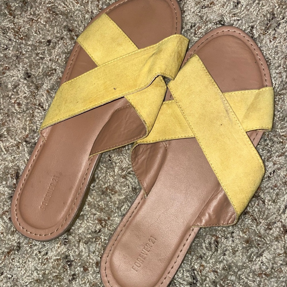 Forever 21 Yellow flat sandals